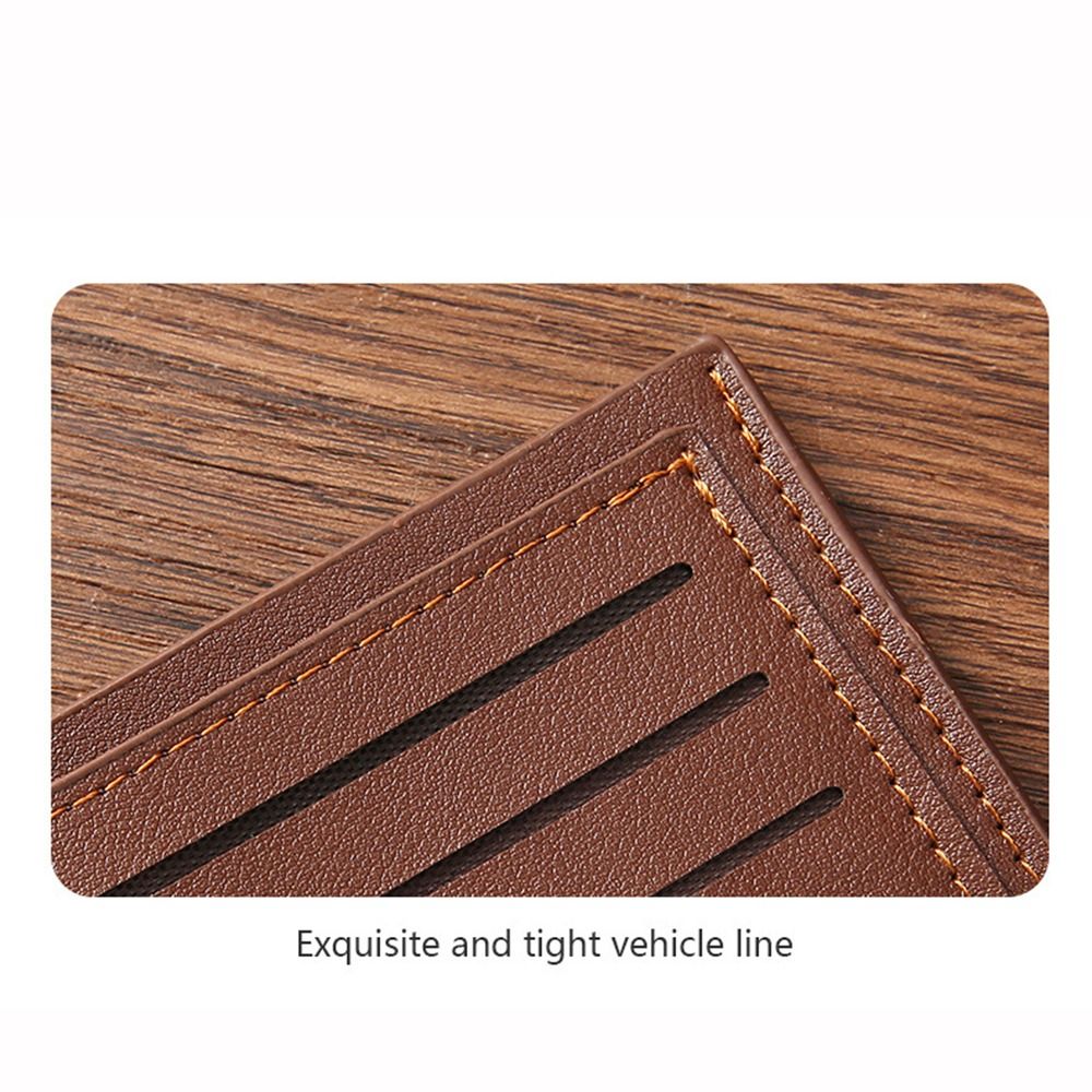 Fashion Multi-position 2 Fold Purse Retro Thin Men's Long Wallet Contracted Ultralight Male Leather Purse Male