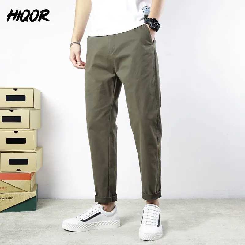 HIQOR Spring Summer Men Pants Loose Comfortable Casual All-match Elastic Pant Man Cotton Trousers Fashion Streetwear Korean Pant LX241107