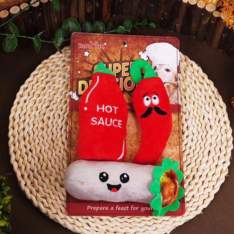 Durable Pet Chew Toys for Dogs Premium Dog Soft Plush Toys for Play and Chew pet plush toy