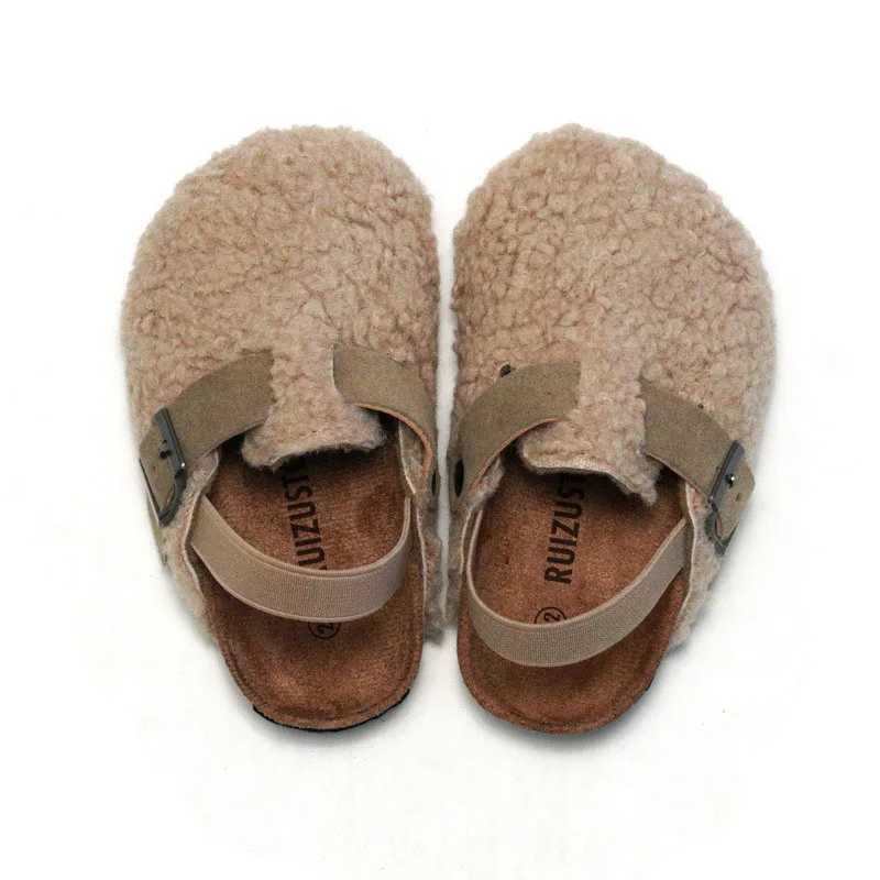 Slipper MILANCEL New Winter Kids Warm Sandals Girls Wearing Slippers Externally 2448