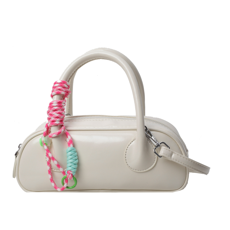 Niche Design Shoulder Purse PU Leather Messengers Bag Barrel Bag Casual Shopping Bag for Women Girls