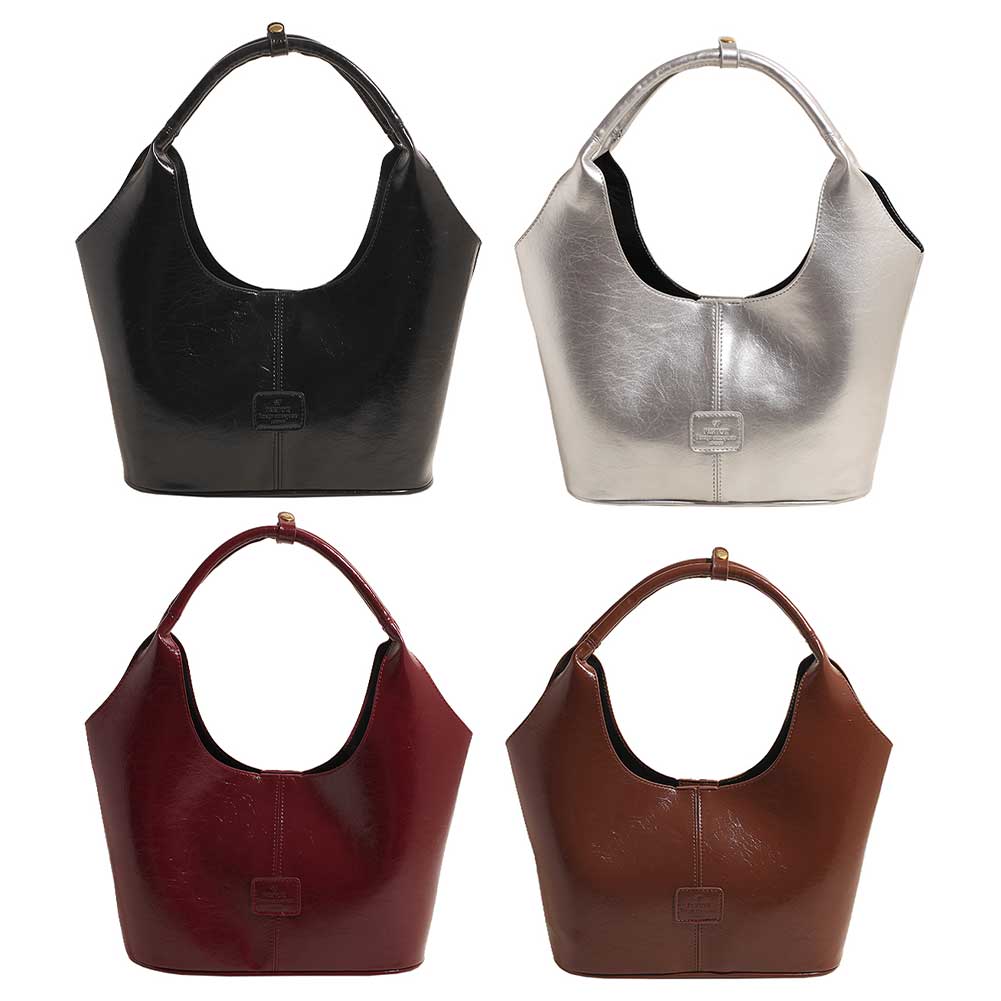 Shoulder Bag for Women PU Leather with Inner Pocket Underarm Bag Solid Handbag Tote Bag Work Travel Bag