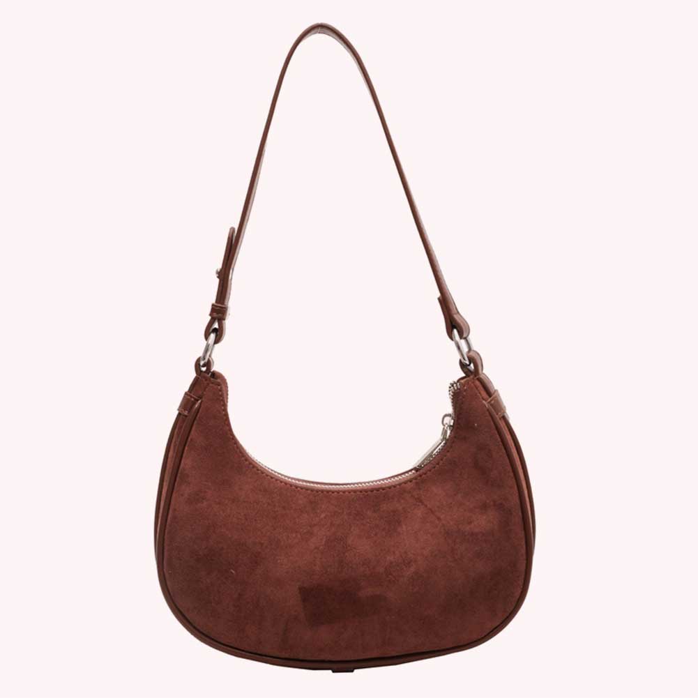 Crescent Shoulder Bag for Women Adjustable Strap Cute Hobo Bag Clutch Purse for Work Travel