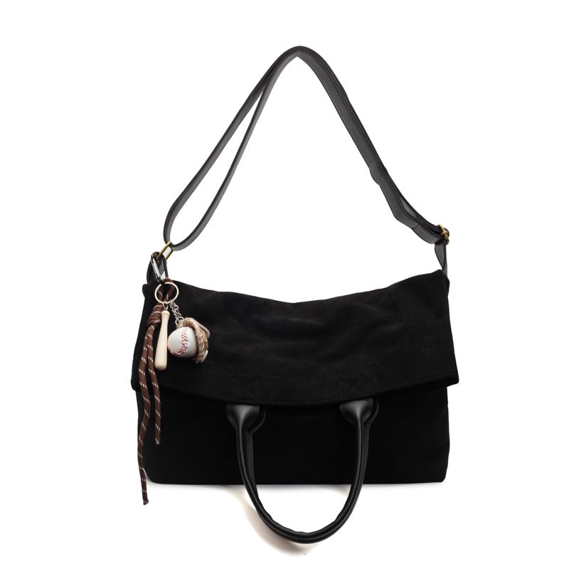 Women Fashion Crossbody Bag Faux Suede All Match Tote Handbag Adjustable Strap Casual Satchel Bag Female Commute Bag