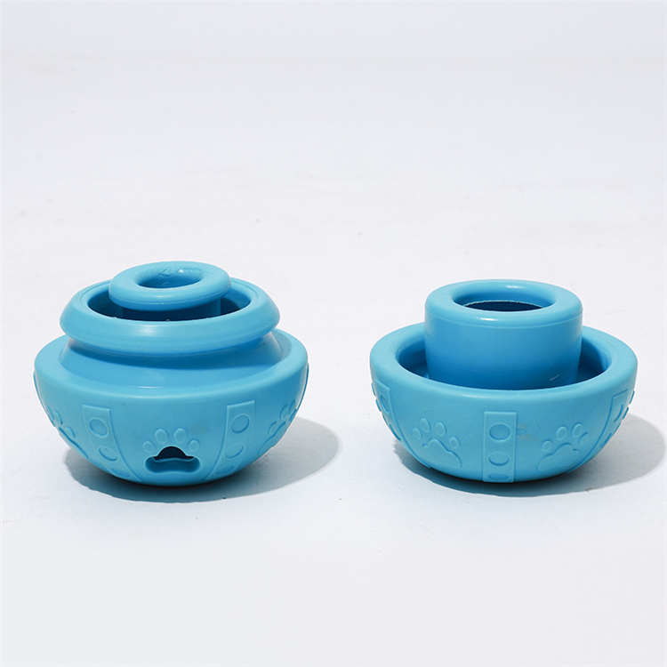 Hot-selling Removable Pet Dog Feeder Roller Toys Wholesale Eco-friendly Non-toxic TPR Dog Cat Food Leaking Interactive Toys