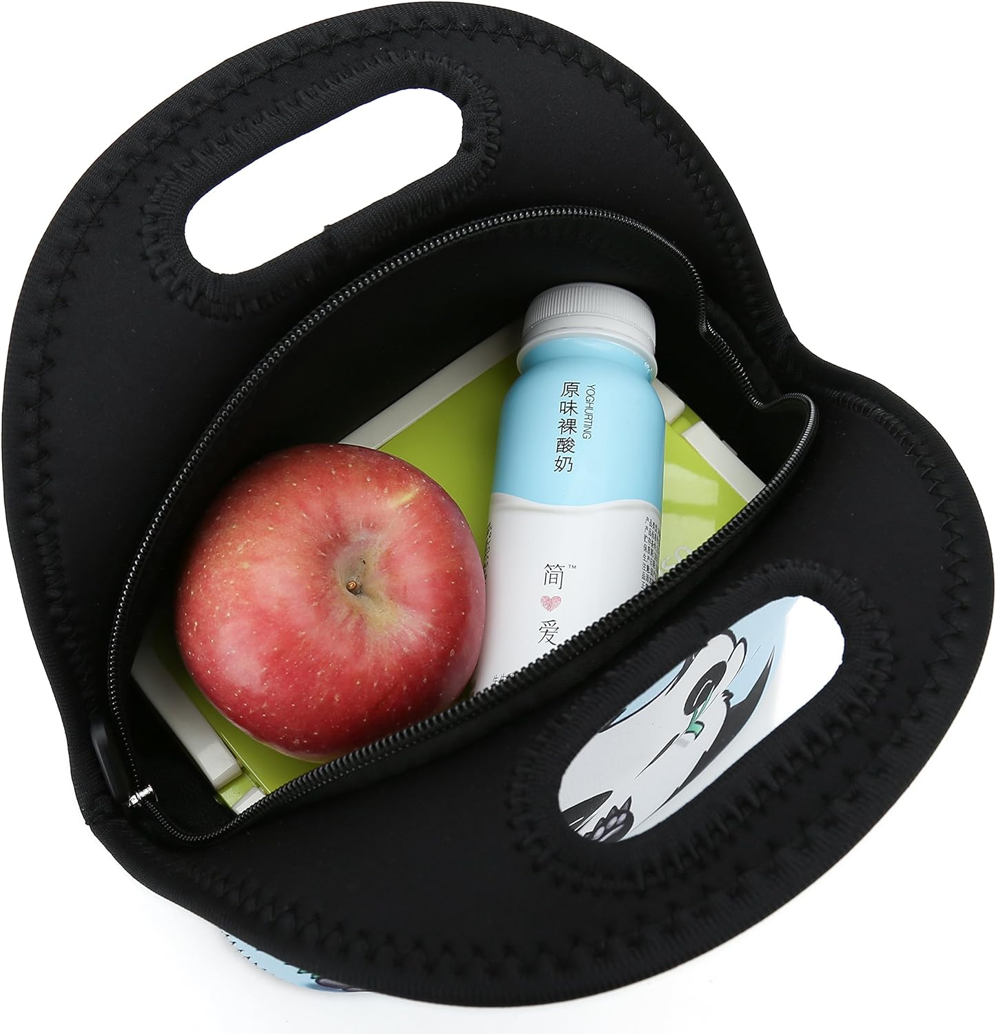 Cute Panda Reusable Insulated Lunch Bag Office Outdoor Thermal Carrying Gourmet Lunch Box Lunch Tote Container Tote Warm Pouch