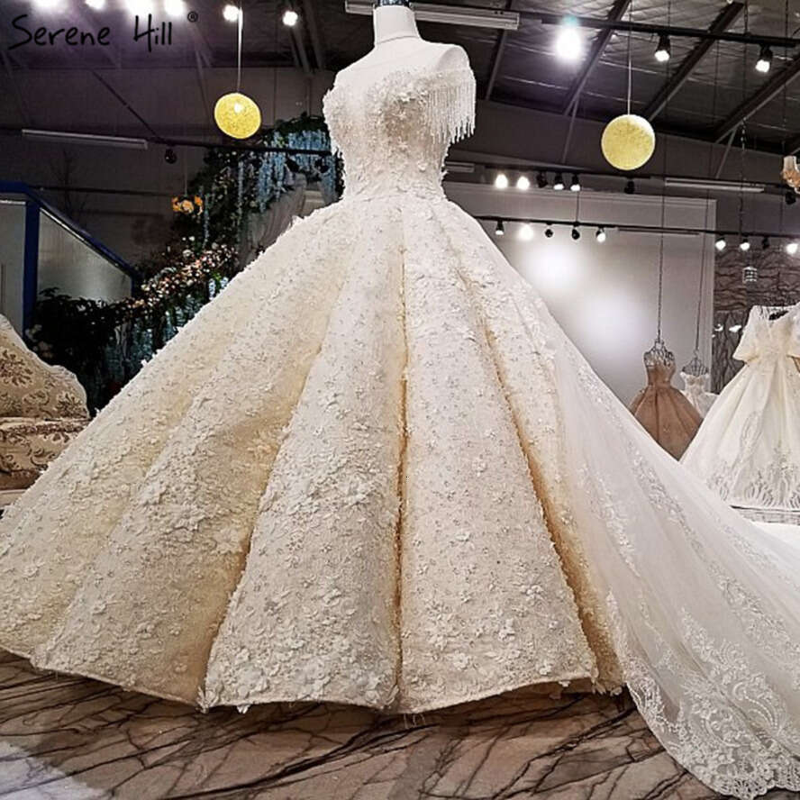 SERENE HILL Extreme Sleeveless Sexy Vintage Wedding Dress 2025 Crystal Wers High-End Custom Tulle Bridal Gown C12470