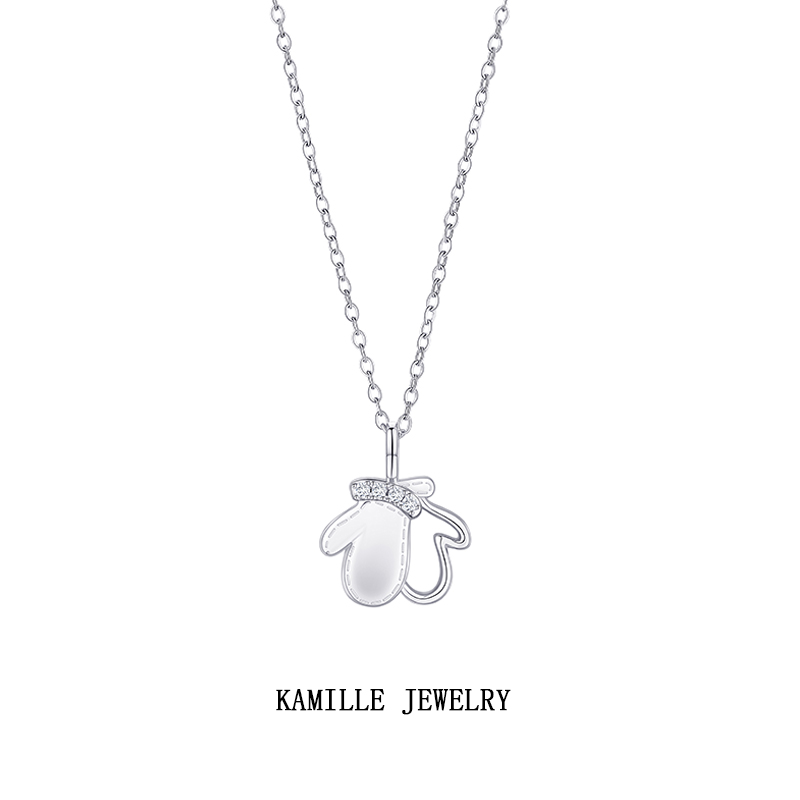 Christmas Collection Women's Hollow Hand Glove Pendant Necklace - Unique Design