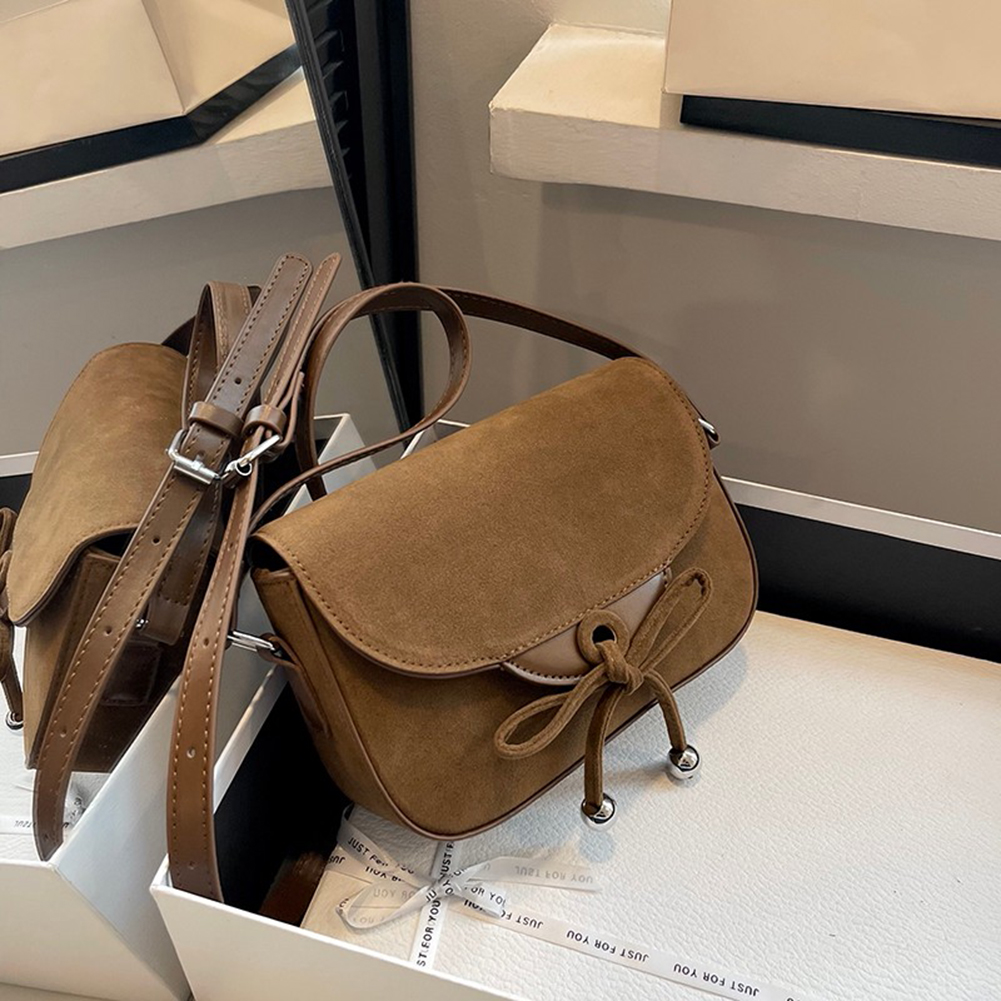 Shoulder Bag Women Adjustable Strap Bow Magnetic Closure Cross Body Clutch Purse for Work Travel