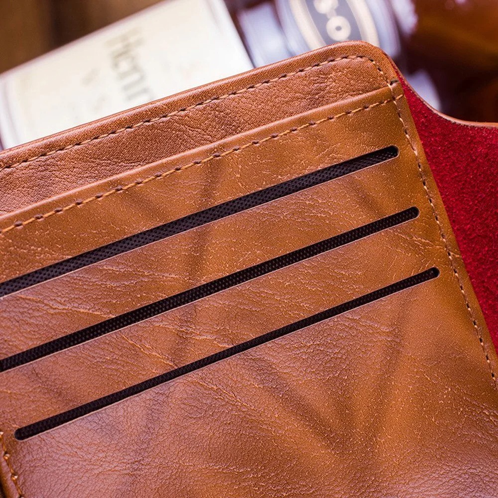 Men's Wallets Male Leather Wallet with 100 US Dollar Pattern Wallet Photo Card Holder Fashion Large Capacity Wallet Purse Bag