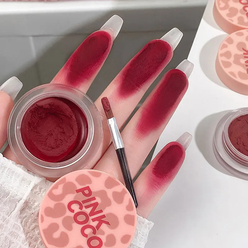 Canned lipstick velvet matte mouse solid color lip gloss durable makeup Korean cosmetics 241107