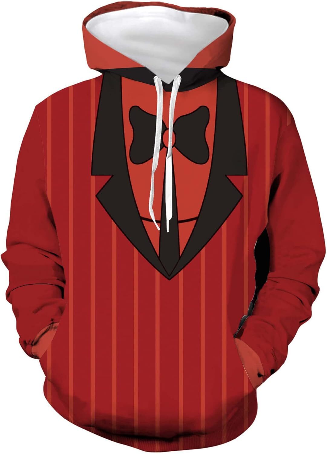 Hoodie for Mens Womens Unisex Hazbin Hotel Hoodies Alastor Costume Hooded Sweatshirts Angel Dust 3D Pullover Sweater Graphic Cute pattern