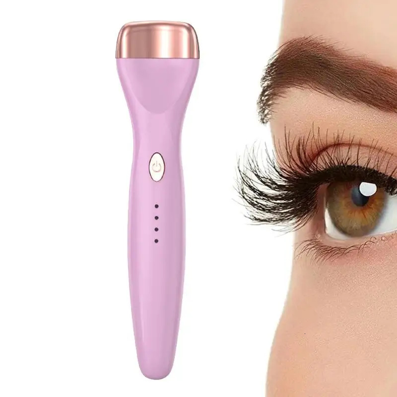 5D eyelash curler push type with indicator comb style USB charging eyelash curler makeup tool 241107