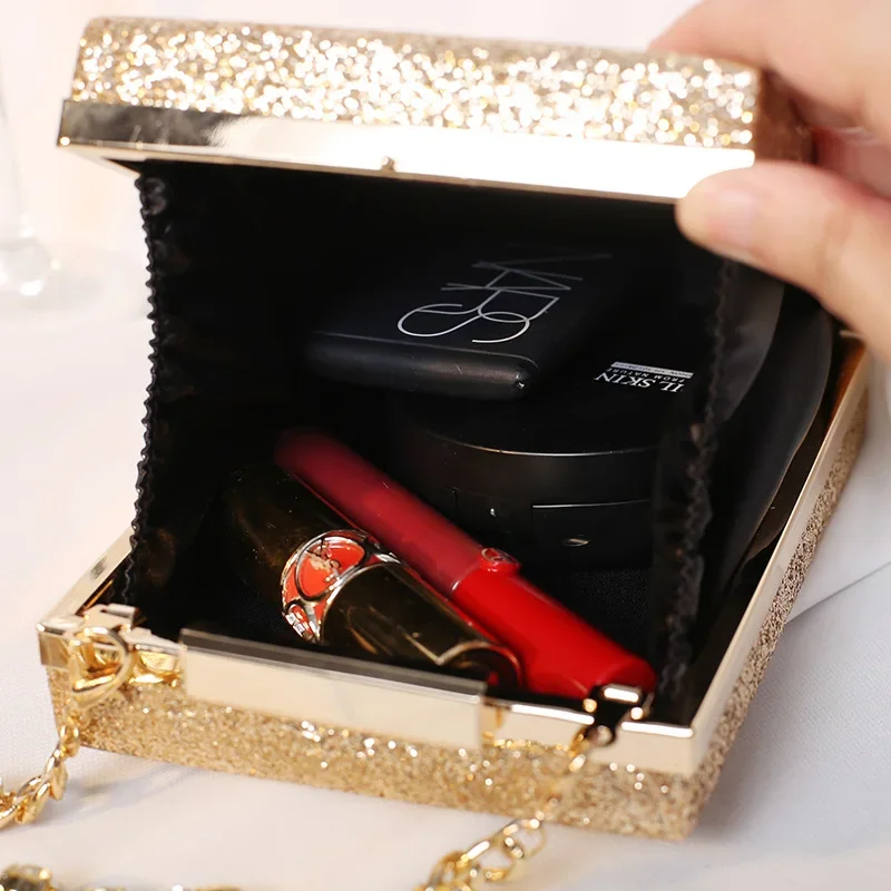 Clutch Purse For Women High-Grade Box Dia Chain New In Handbag Fashion Trend Party Bride Wedding Designer Evening Bag