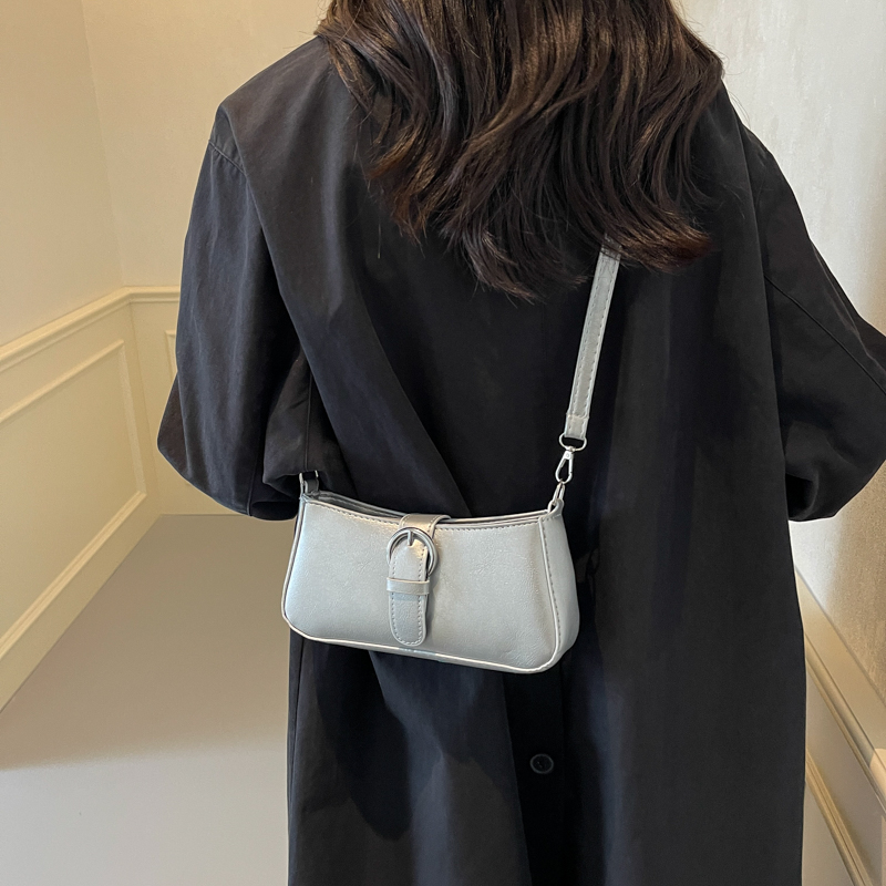 Women PU Fashion Shoulder Bag Solid Color Casual Tote Handbag Stylish Crossbody Bag Trendy Messenger Bag Chic Hobo Bag