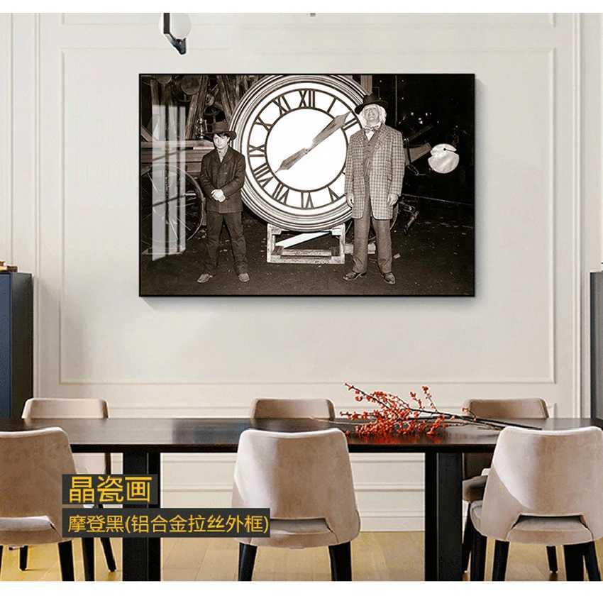 Style Wall Art Canvas Home Decoration Return to the Future Poster ic Film Printing Replace Film Retro Photo Retro X241107