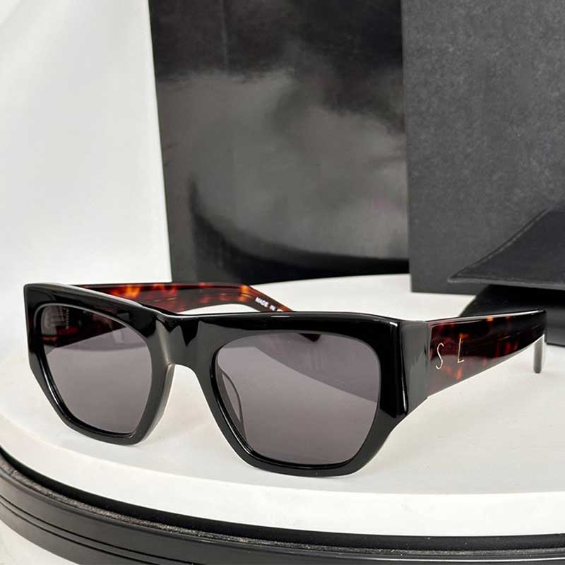 Women Square Cat Eye Sunglasses Designer LS740 Pillowed Square Sunglasses Acetate Frame Fashion Retro Luxury Glasses Outdoor Fishing Polarized Sunglasses