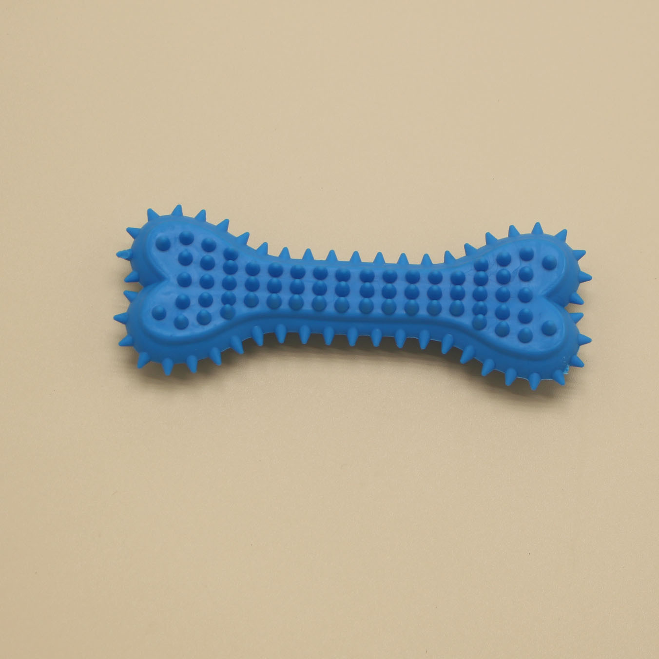 Wholesale New Design TPR Rubber Bone Solid Toys Heart-Shaped Cusp Teeth Cleaning Creative Toys