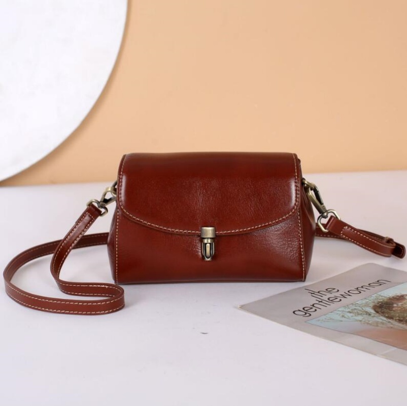 New Popular Small Shoulder Lady Versatile Casual Square Bag Top Layer Cow Leather Crossbody Handbag for Women designer bag