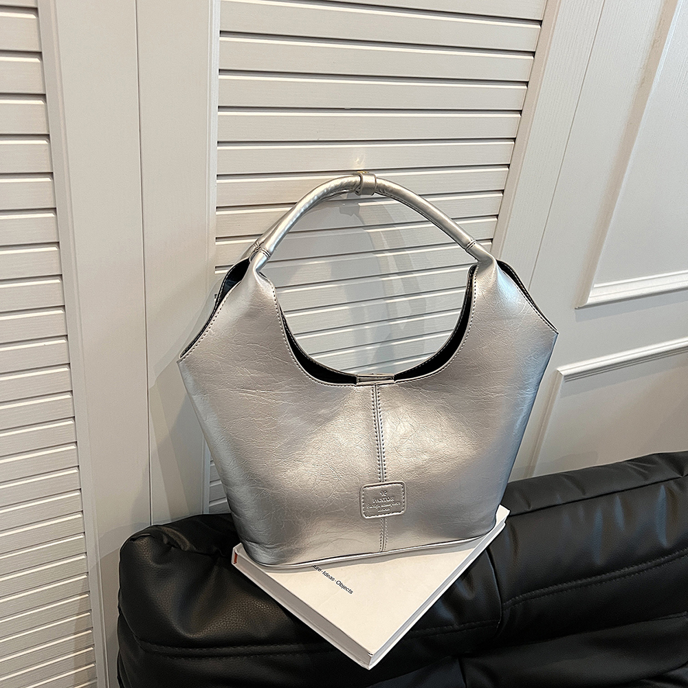 Underarm Bag for Women PU Leather with Inner Pocket Hobo Bag Solid Trendy Tote Bag Work Travel Bag