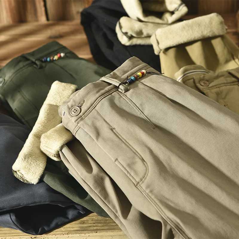 ZOENOVA Winter Mens Pants High Quality Cotton Vintage Casual Man Trousers Thick Flacee Cargo Pants Male Brand Men Clothing LX241107