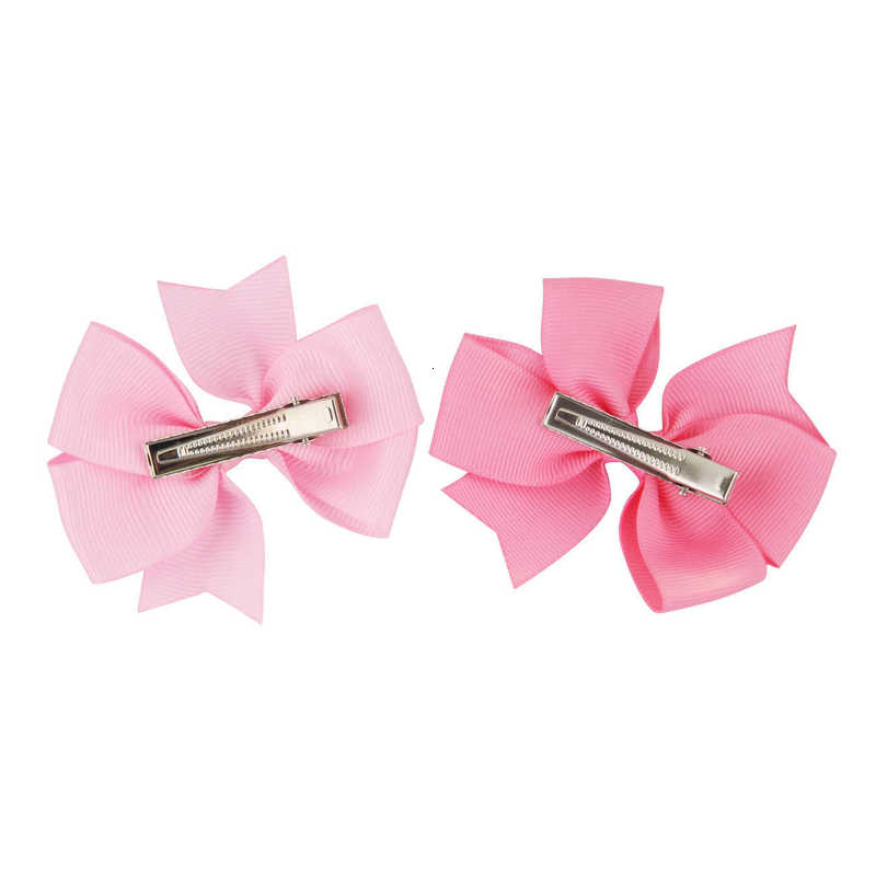 hair clip baby Handmade baby tailcoat V-shaped ribbed satin ribbon bow hair clip hair accessory children's headwear Hair Accessories