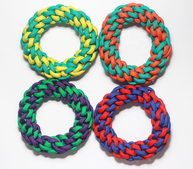 New Pet toys polypropylene braided dog knot toys