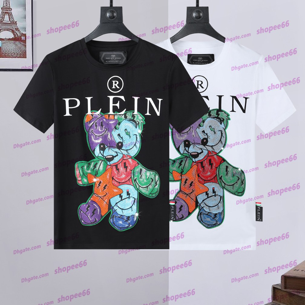 2025ss Summer Designer T Shirts For Men Tops skeleton Hot drilling Letter T Shirt Mens Clothing Brand Short Sleeve Tshirt Women top quality t-shirts Tops M-3XL tns