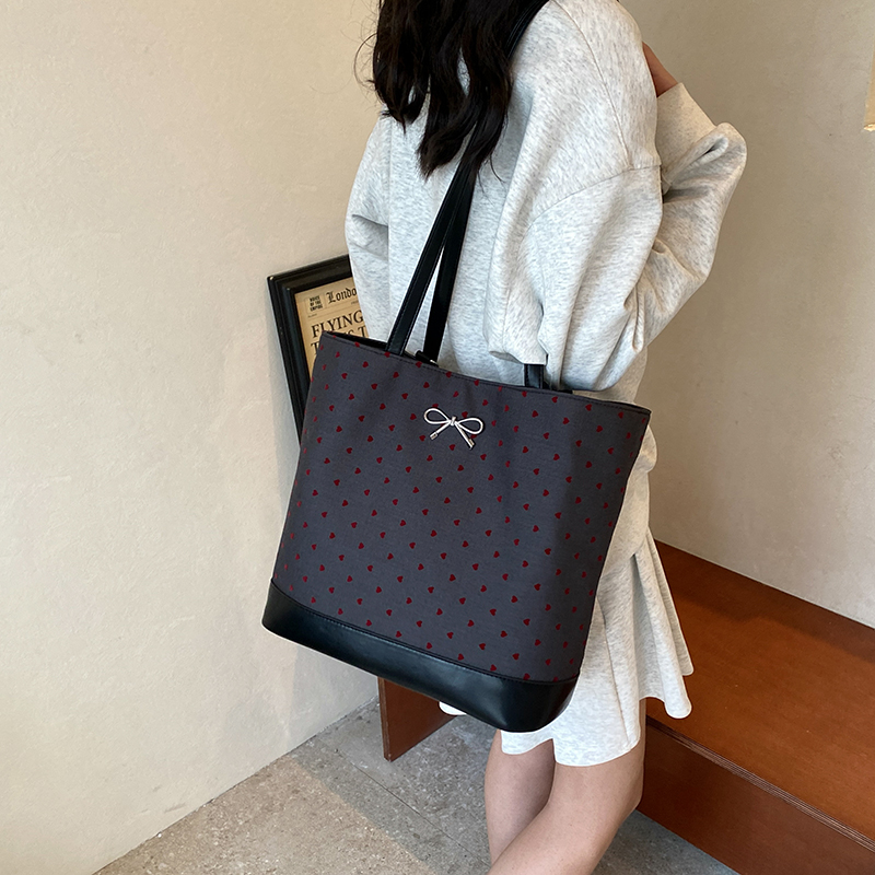 Women Casual Messenger Bag Multi-Functional Stylish Crossbody Bag Adjustable Strap Polka Dot Bucket Bag Outdoor Travel Bag