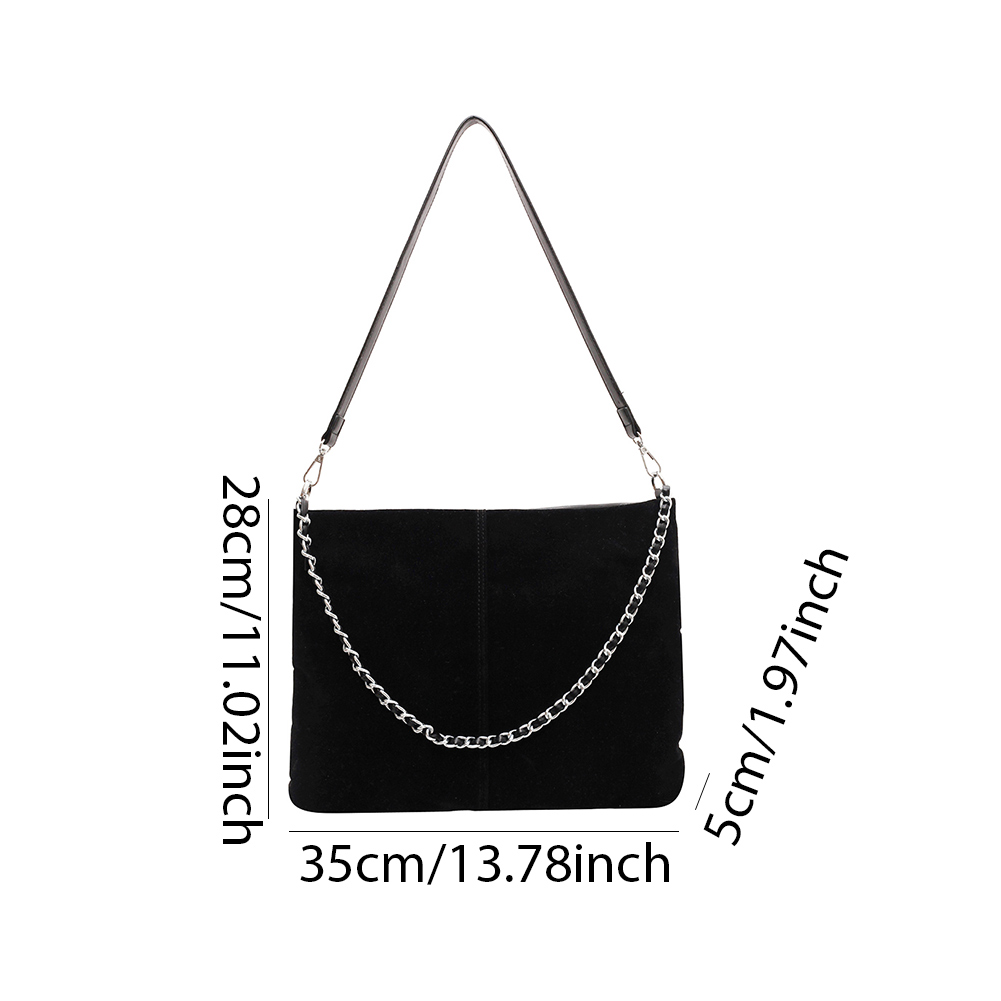 Leisure Retro Suede Suede Bag 2024 New Women's Bag Purse Autumn Winter Versatile One Shoulder Crossbody Bag Sac A Main Femme