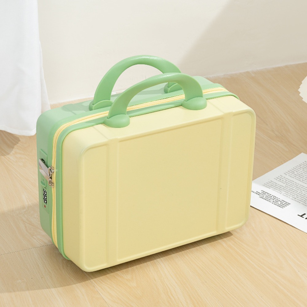 14 Inch Japanese Style Hand Carry Strap On Luggage Cosmetic Makeup Toiletries Travel Organizer Bag with Metal Guards