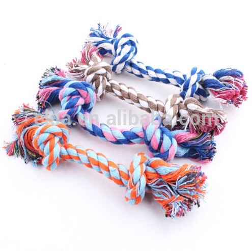 Pets Dogs Pet Supplies Pet Dog Puppy Cotton Chew Knot Toy Durable Braided Bone Rope Funny Tool