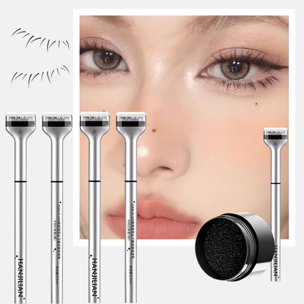 Eyelash seal DIY lower eyelash extension stamp silicone makeup tool suitable for beginners convenient and natural simulation of eye black stick O2S5 2