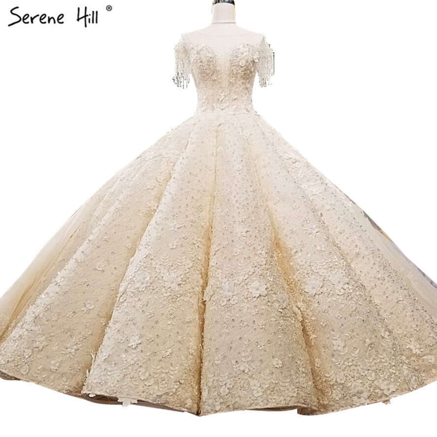 SERENE HILL Extreme Sleeveless Sexy Vintage Wedding Dress 2025 Crystal Wers High-End Custom Tulle Bridal Gown C12470