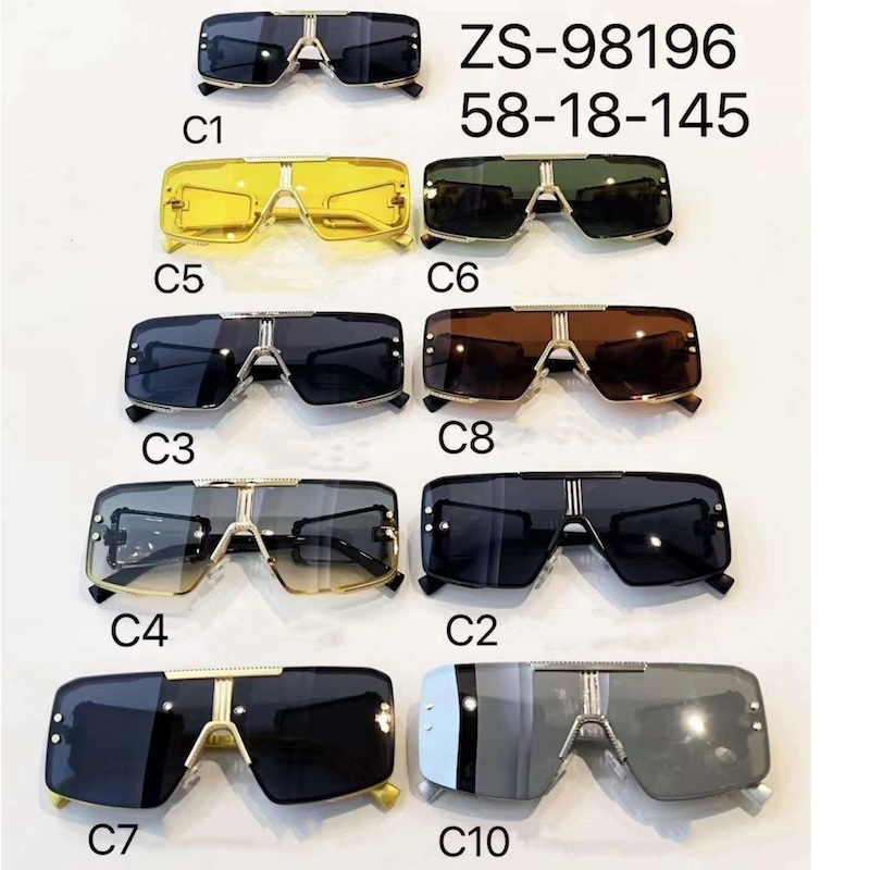 Extra Large Sunglasses Men Big Cool Steampunk Thick Oversized Sun Glasses Mens y2k Wrap Around Cyberpunk Futuristic Personalized Metal Punk Goggle S19