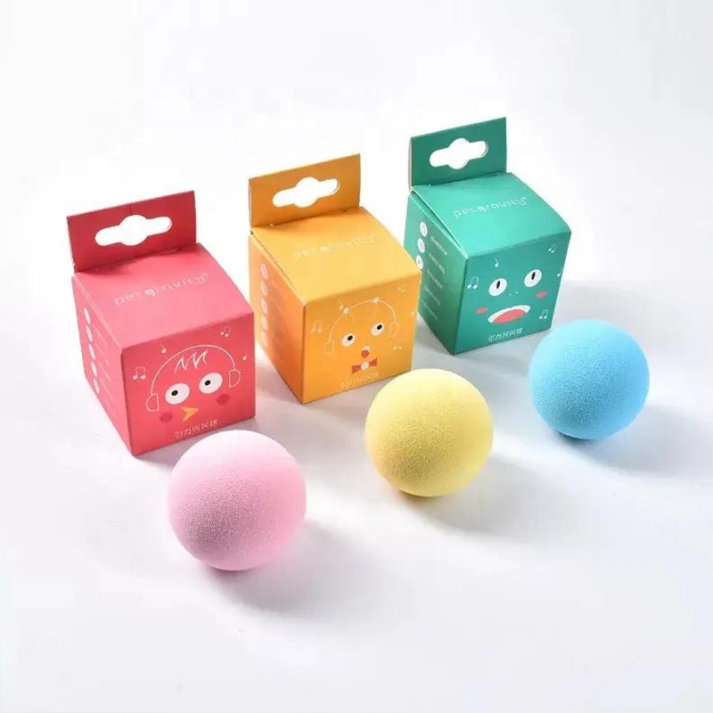 EVA Electronic Brinquedo Pet Automatic Motorised Cat Toys New Gravity Ball Smart Touch Sounding Interactive Pet Toys Squeak Ball