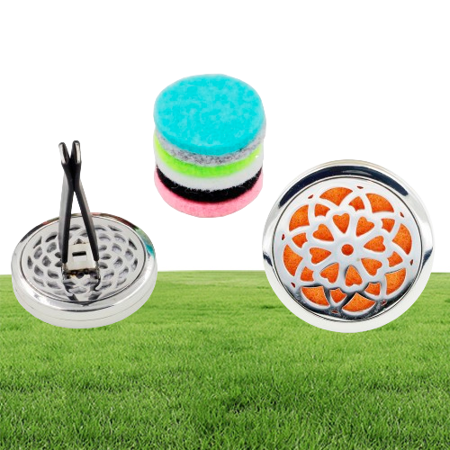 Car Perfume Diffuser Air Condiitoning Vent Clip Freshener Aromatherapy Essential Oil Diffuser with 5PCS Felt Pads 7084668