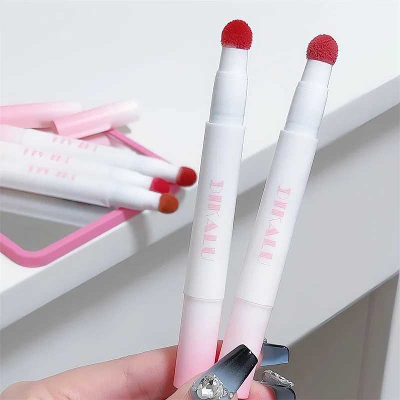 Lip Gloss Cream Air Cushion Lips Cream Matte Brick Red Lip Glaze Mud Lipstick Pen Non-Stick Cup Female Lip Tint Korean Makeup W250312