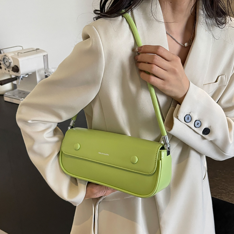 Women Small Square Bags 2024 New Trendy Pu Leather Female One Shoulder Bag Summer Simple Letter Versatile Commuting Handbags