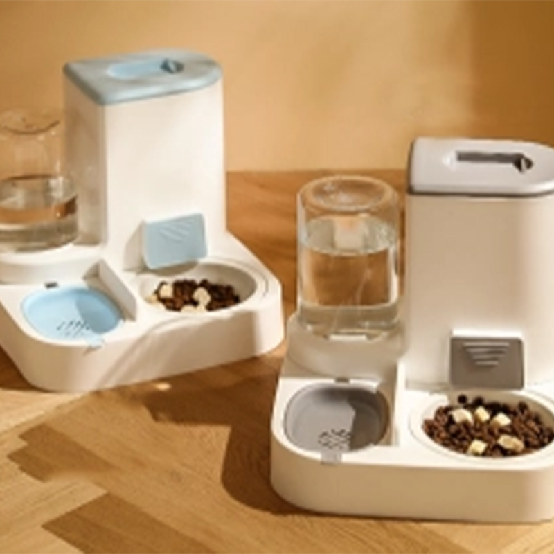 All-In-One Automatic Animal Feeding System - Food Dispenser and Self-Filling Water Container