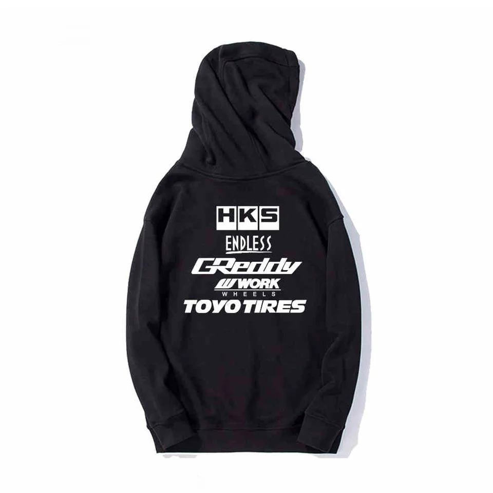 Arrivals Autumn and Winter Japanese JDM Modified Car Style ENDLESS Pure Cotton Adult Racing Sport Unisex Pullover 241024