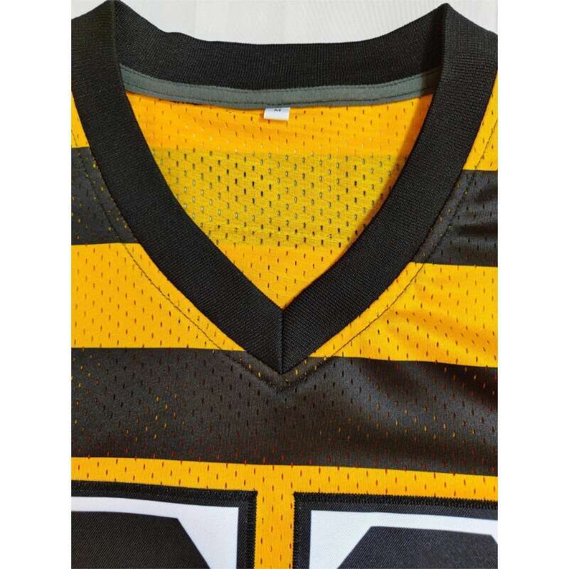 2025 Customized Name&Number Men's Embroidered American Football Jersey Pittsburgh Yellow And Black Personalized Short Sleeved Shirt