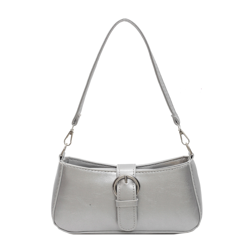 Women PU Fashion Shoulder Bag Solid Color Casual Tote Handbag Stylish Crossbody Bag Trendy Messenger Bag Chic Hobo Bag