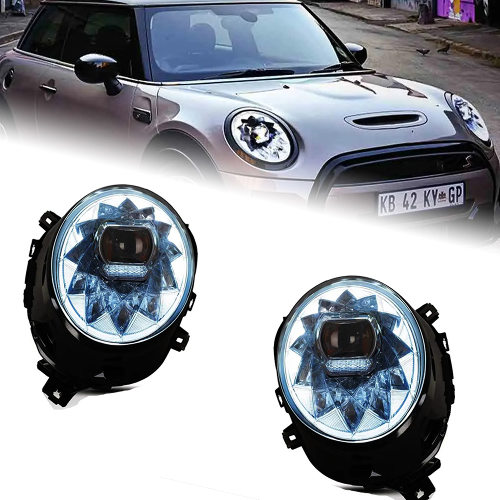 Head Lights for MINI F55 F56 20 14-20 21 Upgraded LED Bifocal Lens Day Running Turning Signal Head Lamps Assembly