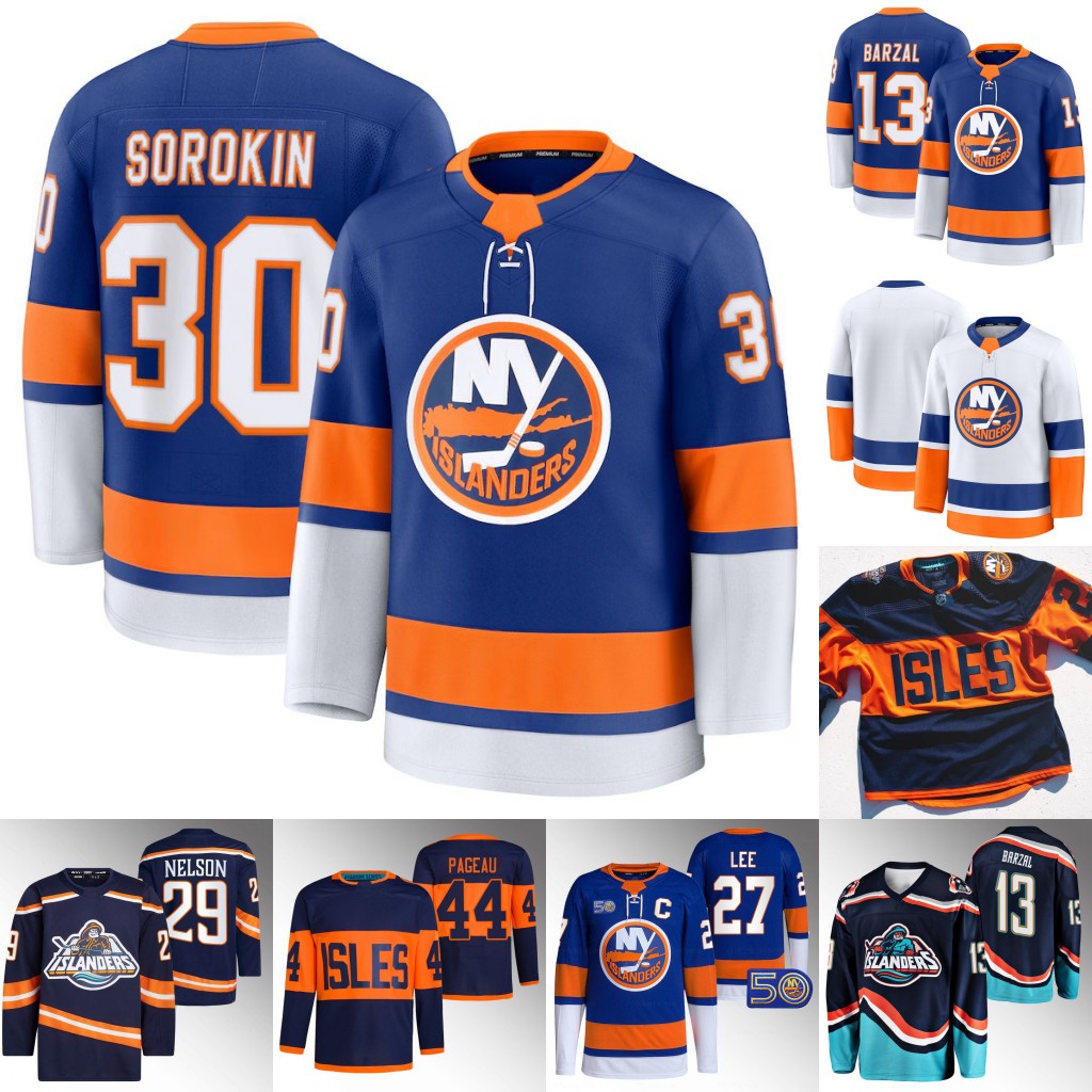 Islander 2024-25 Hockey jerseys Bo Horvat Josh Bailey Noah Dobson Brock Nelson Anthony Beauvillier Zach Parise Cal Clutterbuck Casey Cizikas mem women youth