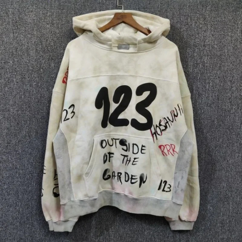 Hikigawa Vintage Letter Print Contrast Color Tops Women Loose Casual Harajuku Long Sleeve Hoddies All Match Sweatshirts 241108