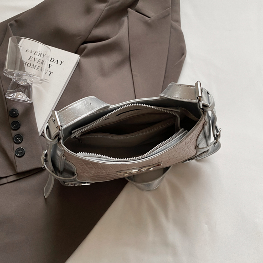 Y2K Shoulder Bag for Women Butterfly Crossbody Bag PU Leather Adjustable Strap Underarm Bag Handbag for Travel Party Work