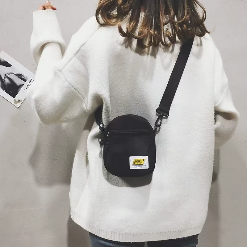 Modern One Shoulder Crossbody Bag Simple Nylon Japanese Design For Autumn Winter