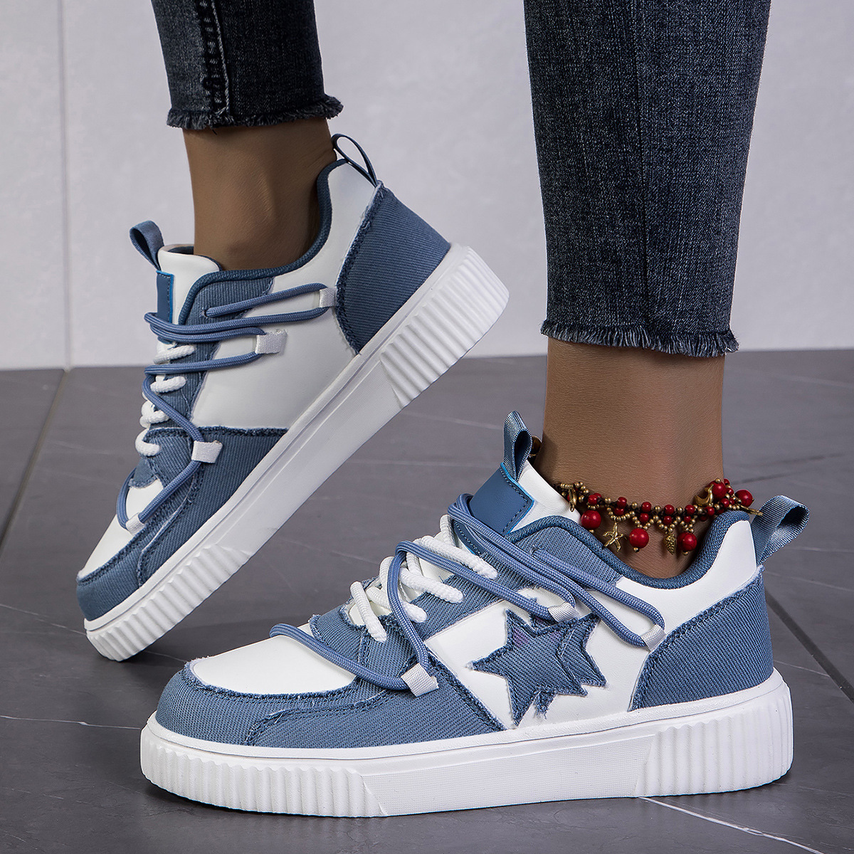 Fashion Men Women Casual Shoes Breathable Wear Resistance Gym Jogging Platform Sneaker