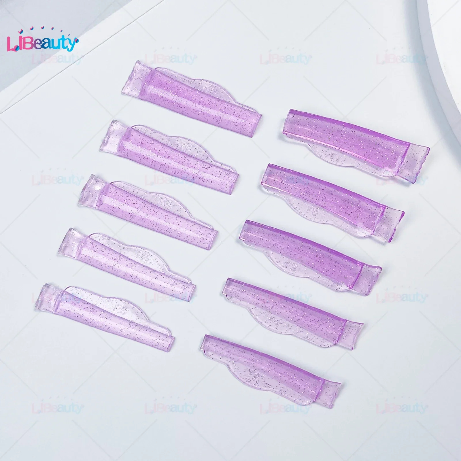Libeauty C Curl 5 pairs of silicone free eyelash pads adhesive eyelash covers 3D eyelash curler accessories beauty tools 241107